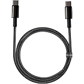 Baseus Tungsten Gold Hızlı Şarj Kablosu Type-C to Type-C 100W, 1m, Siyah
