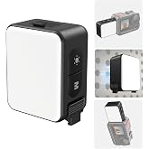 Telesin DJI Action 5 Pro/4/3 i&ccedil;in manyetik hızlı serbest bırakılan mini LED video ışığı, DJI Osmo Action 5 Pro/4/3 i&ccedil;in fotoğ