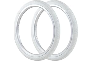 M MEGHNA MEGHNA Pneu de vélo multicolore pour enfant 20 x 2,125 cm Pneu pour poussette, vélo d'enfant