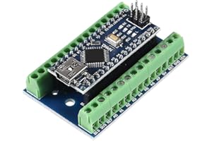 DUBEUYEW Nano Module Soldered, Nano Board CH340 Chip, 5V 16MHz for Arduino, with Mini USB Micro interfaces and Nano Terminal Adapter Shield Expansion Board