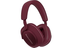 Bowers & Wilkins Px7 S2e Noise Cancelling Wireless Over-Ear Headphones, Qualcomm aptX Adaptive, Quick Charge, 30 Hours Playback, Six Built-In Microphones - Ruby Red