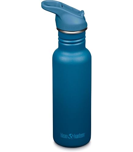 Klean Kanteen Fahrrad Trinkflasche Classic Narrow – 355 Ml, Edelstahl, Flip-Sport-Verschluss, Lila