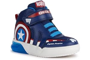 Geox J Grayjay Boy sneakersy chłopięce, granatowy czerwony, 28 EU