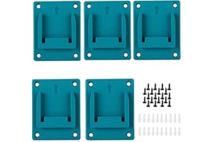 Yerleomit 5 sztuk Uchwyt ścienny do Makita Bosch 18 V 14,4 V Uchwyt na wkrętak akumulatorowy do wkrętarki Narzędzia do wiercenia Narzędzia elektryczne z 20 śrubami