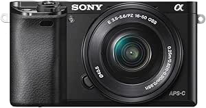 Sony A6000 Interchangeable Lens Digital Camera with SELP1650 Lens Kit - Black (24.3MP)