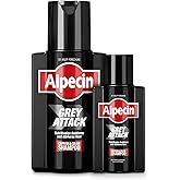 Alpecin Grey Attack Coffein & Color Shampoo -200 ml + 75 ml - Graduelle Haarverdunkelung | Natürliches Farbergebnis ab 3-4 Wo