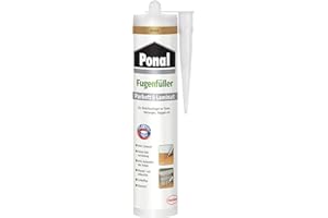 Ponal Parkett & Laminat Fugenfüller Eiche, elastische Fugenmasse für Anschluss- und Dehnungsfugen, lösemittel-, wasser- und silikonfreie Dichtmasse, 1x280ml Kartusche