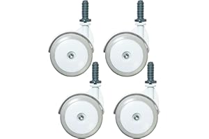 WEDHAPY Caster Wheels 4Pcs Baby Walker Wheels Replacement, 1.97 Inch Plastic Removable Walker Accessories, Universal Rollers for Strollers and Walkers