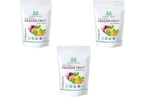 Herbal Magic's Pure &Natural Passion Fruit Powder,sprinkle on fresh fruit or granola,sparkle your smoothies,juices,use in raw food recipes or simply add to water. (100 g - Pack of 3)