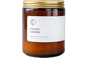 OCTŌ Giardino Italiano Rosmarino + Arancio + Salvia | Candela profumata. A base di Oli Essenziali e Cera di Soia. 250ml
