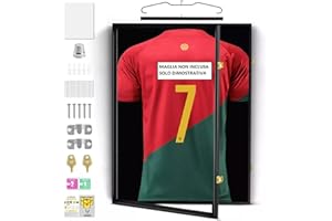 ONE SHOP di Bracalente Piero Teca Quadro Vetrinetta Bacheca Cimeli Sportivi Cornice maglie sportive autografate maglie artisti musciali Quadro in LEGNO chiave di chiusura 60x80 cm