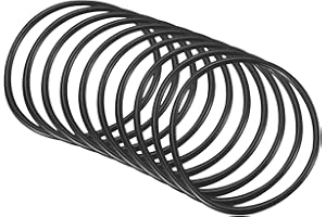 QUARKZMAN 34mm x 30mm x 2mm Nitrilo Goma Juntas Tóricas x 10uds Redondo Junta Arandela para Grifo Plomería Reparación Sellado Conexión [Negro]