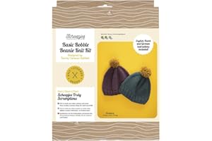 Scheepjes - Scheepjes Kit Básico de Tejer Gorro con Pompón Bobble Beanie - 1 Juego