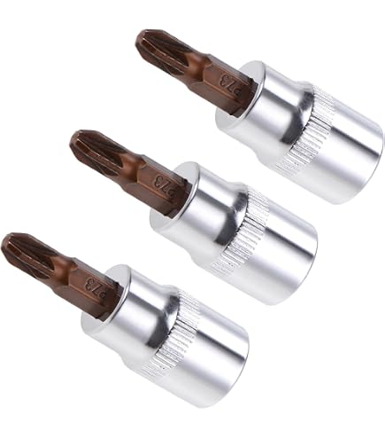 CoCud PH1 Phillips Bit Socket – 1/4" Drive, 1.5" Long – S2 Alloy Steel, 5-Pack – For Fastener Repair Work
