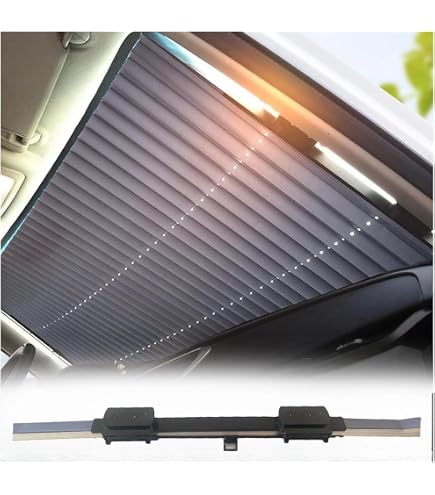 Store Rétractable Pour Pare-brise Avant/arrière Voiture | Protection Anti-soleil Et Anti-UV | Installation Facile Avec Ventouses | Adapté Berline, Camion, Minivan - 6