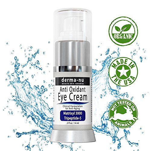 Antialterung Augencreme-Augenbehandlung für Unter Augenfalten, dunkle Kreise, kräht Füße und geschwollene Augen. Tatsächlich nährt die Haut mit Coq10, Matrixyl 3000, Aminosäuren, Peptide and Vitamin C - 4