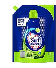 Surf Excel Matic Top Load Liquid Detergent 2 L Refill, Designed For Tough Stain Removal on Laundry in Washing Machines - Supe