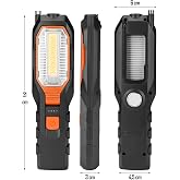 El Feneri 4 Modlu 90&deg; Akrobat LED &Ccedil;alışma Işığı İş Lambası Darbeye Dayanıklı Mıknatıslı Fener 8W