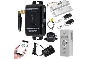 QTTYELOK WiFi Tuya Access Control Door Safety System Kit 433MHz Wireless Smartphone App Control Remoto Desbloqueo + Cerradura Colgante Eléctrica