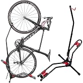 TOPEAK FlashStand FAT Bike Stand – Folding Crankarm Stand For Mountain Bikes, Supports Up To 44 Lbs, Silver/Black