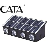 Cata CT-8010 20W G&uuml;neş Enerjili Solar LED Aplik Dış Mekan IP65 Duvar Lambası G&uuml;nışığı 3200K