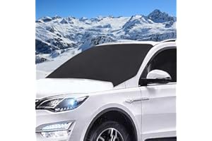 Aoreun Protector de Parabrisas, Protector Parabrisas Hielo, Magnético Cubierta de Parabrisas, Coche Protege de Nieve, Hielo, Escarcha, UV, Funda Plegable Parabrisa Delantero Universal - 206 * 116cm