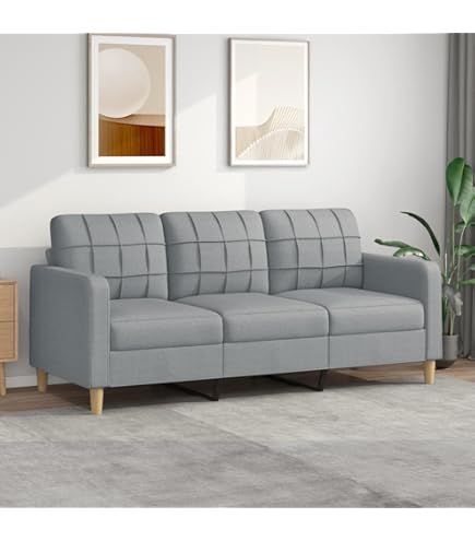 Divano IKAYAA 3 Posti In Similpelle - Moderno, Comodo, Per Soggiorno, Camera O Ufficio, Nero - Foto 13