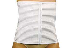 MANIFATTURA BERNINA Sana 55120 - Ceinture Tour de Taille Bande Abdominale Post-opératoire Ajustable élastique Respirant Hauteur 20 cm Fermeture autoagrippante réglable