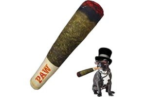 ONPERPOE Zabawka dla psa, papieros, pluszowa zabawka, piszczący pies, zabawka w kształcie cygara, pluszowa zabawka dla psów, nadaje się jako zabawka do żucia dla dużych, średnich i małych psów