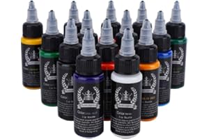 Simlug 14pcs Kit de Pigmento de Tinta de Tatuaje 30ml / Botella