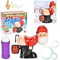 Machine à Bulles Santa Qui pète avec Musique pour Enfants, fête de Noël | Machine à bulles « qui pète » : effet arrière ludique avec mouvement entraînant ; design amusant pour des fous rires