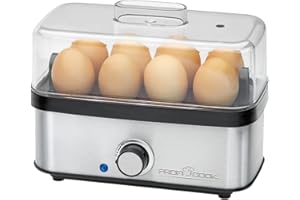 Profi Cook 501139 PC-EK 1139-Cuociuova con misurino, in Acciaio Inox