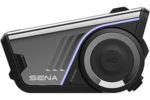 Sena Zestaw słuchawkowy do komunikacji motocyklowej 60S z interkomem WAVE, Mesh i Bluetooth, dźwięk 2. generacji od Harman Kardon