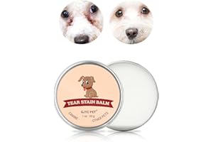 GJYC PET Bálsamo Removedor de Manchas de Lágrimas para Mascotas - 1 oz (30g) Cuidado Natural a Base de Plantas para Perros y Gatos - Limpia Suavemente y Restaura Unos Ojos Brillantes
