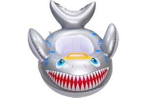 WATINC Flotador de piscina para bebé, anillo de piscina de verano, juguetes inflables de piscina de dibujos animados para niños y niños pequeños