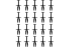 ECSiNG Pack of 20 Car Slam Panel Clips Front Grille Clips Replacement Part N91158501 Internal Trims Clips Compatible with VW Transporter T5 T6(Some)