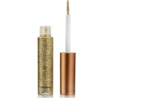 RENHUANGFUXI Waterproof Glitter Eyeliner Liquid - Long-Lasting Silver, Gold, Pink & Green