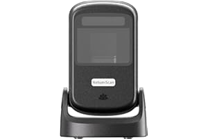 NetumScan USB Wired Desktop 1D 2D QR Barcode Scanner Hands-Free Omni-Directional Barcode Reader Compatibile con PC Windows/Mac/Linux for Supermarket Warehouse Retail Store Bookstore POS System CN-40