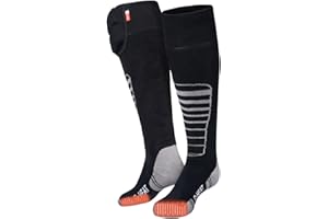 G-Heat - Chaussettes chauffantes Outdoor V2 - Mixtes - Epaisses - Douces. Usages : Sports d'hiver, Rando, équitation, Ville, Travail, Bien-être. Fournis avec 1 Paire de Batteries et câble de Recharge