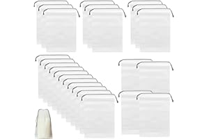 FDKJOK 24 Pcs Travel Shoe Bags, Storage Bags Multifunctional Waterproof Cosmetic Bag Underwear Bag Storage Pouch Dust Proof Bag Shoe Storage Bag Organizer Pouch for Clothes Shoes(White)