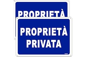 Andchi 2 pezzi PROPRIETÀ PRIVATA 35 * 25cm Impermeabile e Antiruggine Cartello in Alluminio in Metallo per Giardino, Patio