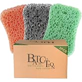 Thilysha Bath Sponges for Shower, Exfoliating Body Sponge for Adults, Rich Foam Shower Sponge, Quick Rinse Bath Sponges in Or