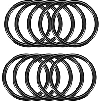 Sourcing Map Silicone Joint Torique 7mm OD 4mm ID 1.5mm Largeur VMQ Anneaux étanchéité Joint Rouge Paquet De 10