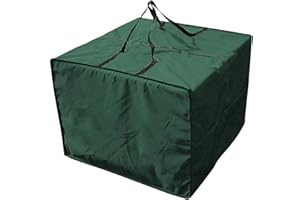 WIIYENA Sac de rangement imperméable pour coussins de meubles de jardin 81 x 81 x 61 cm (vert)
