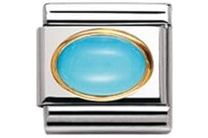 Nomination - 030502 - Maillon pour bracelet composable Mixte - Acier inoxydable et Or jaune 18 cts