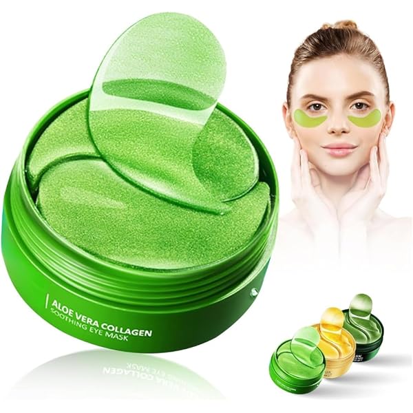 24k Gold Augenmasken – 20 Paare Gel-Kollagen Pads Gegen Augenringe, Schwellungen & Falten, Feuchtigkeitsspendend, Beruhigend