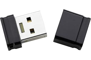 Intenso 3500470 Micro Line Minnessticka USB 16GB, Svart | Mini Flash Drive i ett ultralitet plasthölje, fjäderlätt 2 g vikt