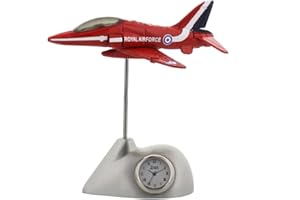 ROYAL AIR FORCE QLOCOM R.A.F Red Arrows Miniature Desk Top Clock…