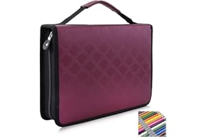 BEWINNER 150 Gniazd Piórnik PU Skórzany o Dużej Pojemności - Etui na Ołówki i Długopisy, Uchwyt, Organizer do Artykułów Piśmiennych do Szkoły