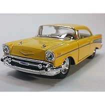 Kinsmart Canary Yellow 1957 Chevy Bel Air 2 Door Coupe 1/40 O
